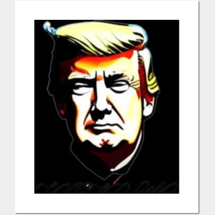 trump mugshot Posters and Art